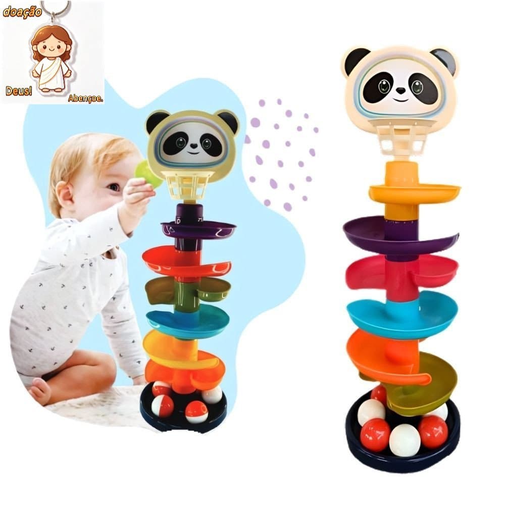 Torre Divertida com 9 Vasos, Brinquedos Montessori para Educação Infantil, Desenvolvimento do Raciocínio, Força e Equilí