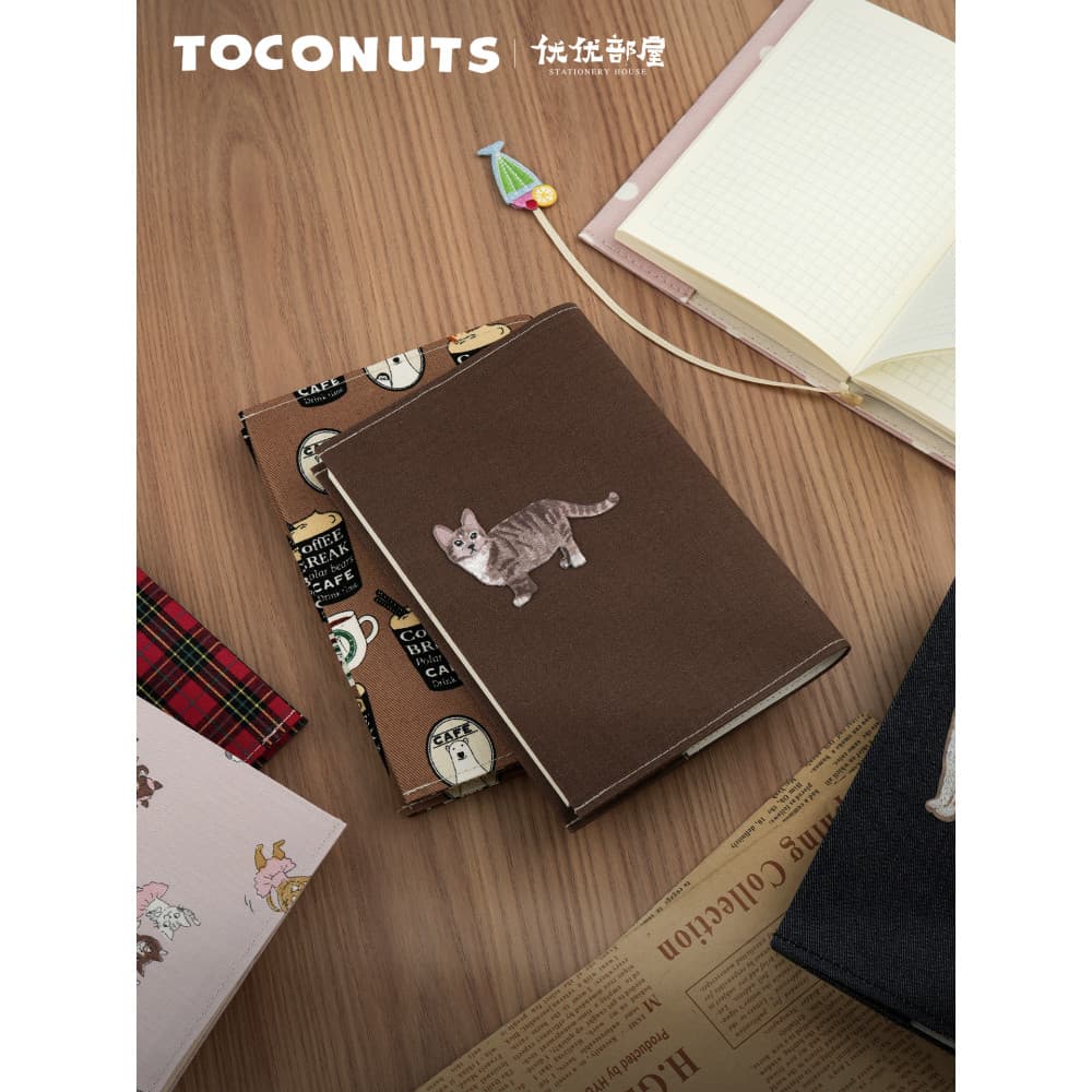 Japão japão Toconuts livro roupas A6 Notebook MD capa de algodão linho algodão pano biblioteca hobo uma página disponíve