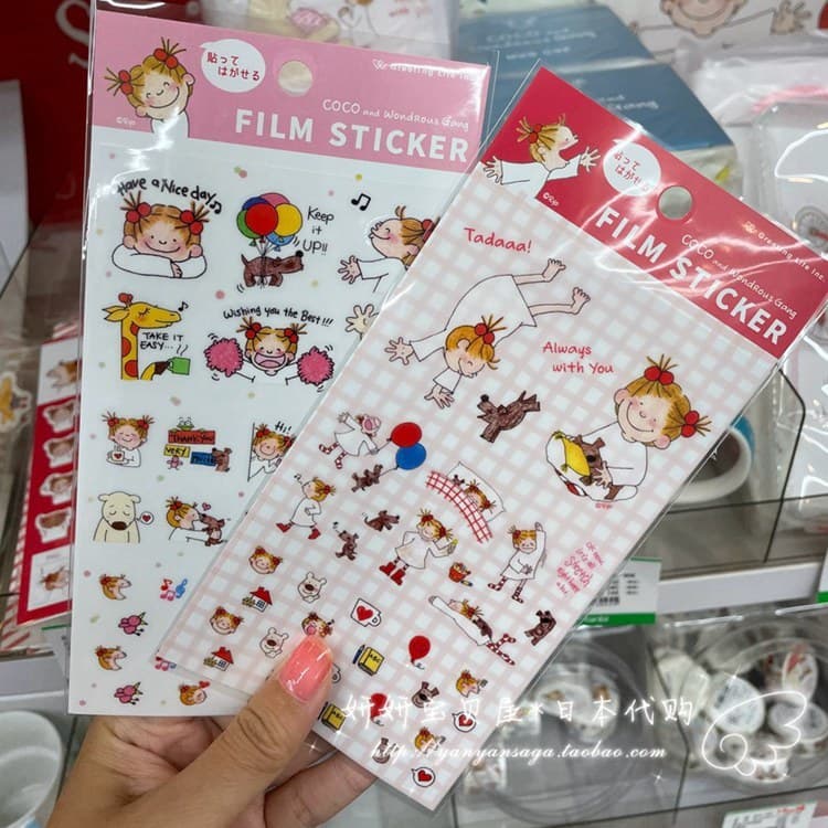 Estoque pronto Japão Compra Novo estilo de molho de coco pode rasgar repetidamente adesivos transparentes Não deixa marc