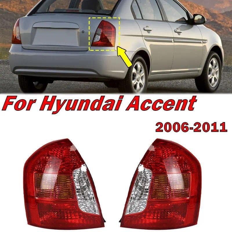 Luz Traseira Do Carro Sinal De Freio Para Hyundai Sotaque 2006-2011 92401-1E010 92402 Carcaça Da Lâmpada Sem Peças De Au