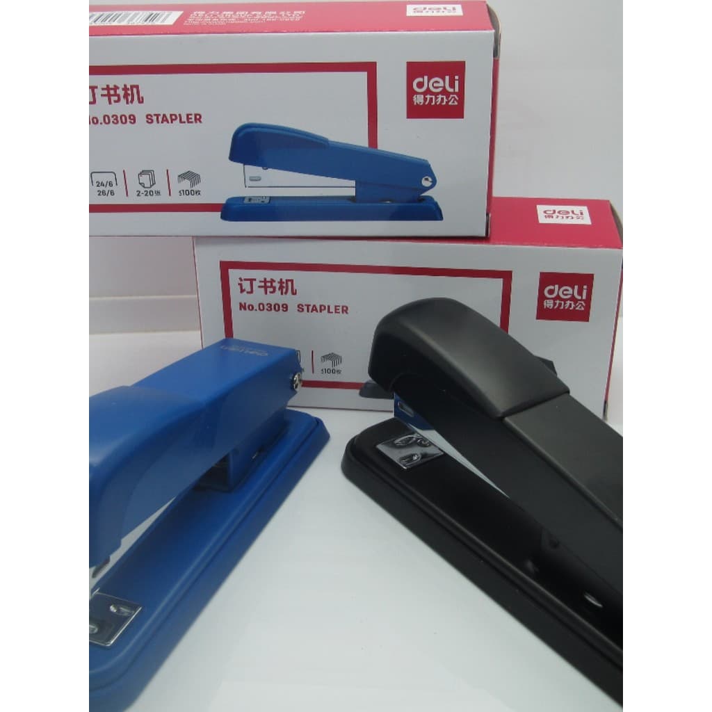 Deli 0309 Grampeador para economia de trabalho Grampeador de tamanho grande espessado Grampeador Manual Universal para l
