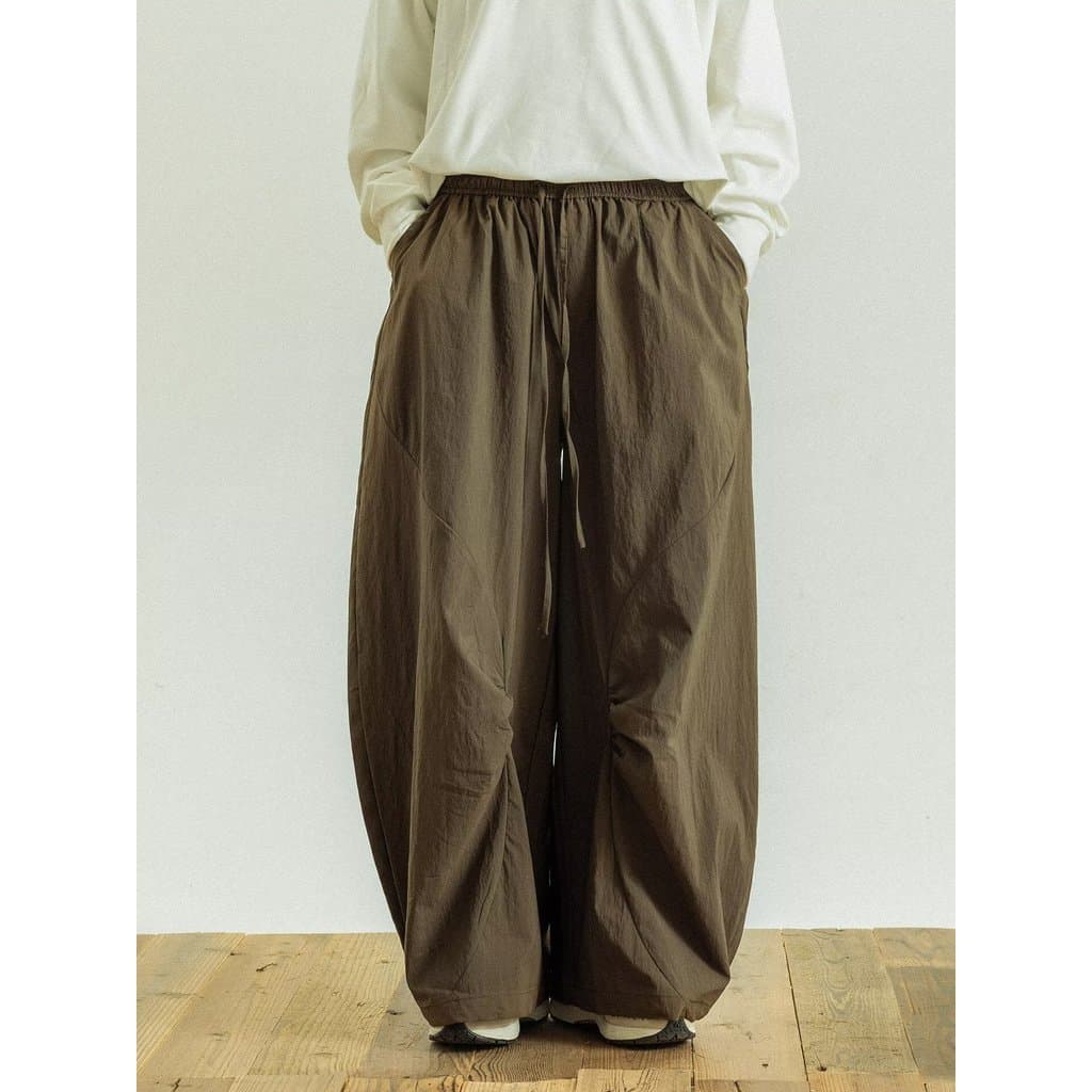 GoodNorth Retro Cintura Elástica Macacão Calças Casuais Homens Mulheres Calças Machete Calças Paraquedistas Soltas Calça