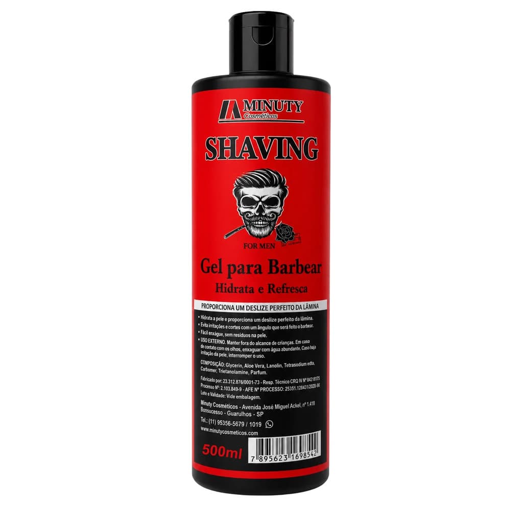 Shaving Gel Hidratante Para Barbear 500ml