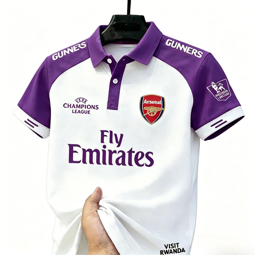 Nascido para fãs - edição especial, camisa polo masculina Arsenal Fc de alta qualidade, respirável, adequada para uso no