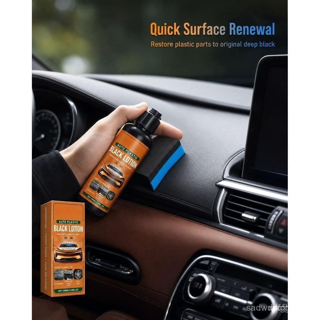 Kit Restaurador de Plásticos Automotivos, Restaurador de Plásticos para Carros, Loção para Plásticos Automotivos, Pode R