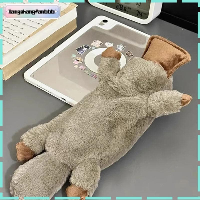 [LANGB] 1 Pc Bonito Platypus Lápis Caso Cosméticos Bolsa Caneta De Pelúcia De Armazenamento De Grande Capacidade Materia