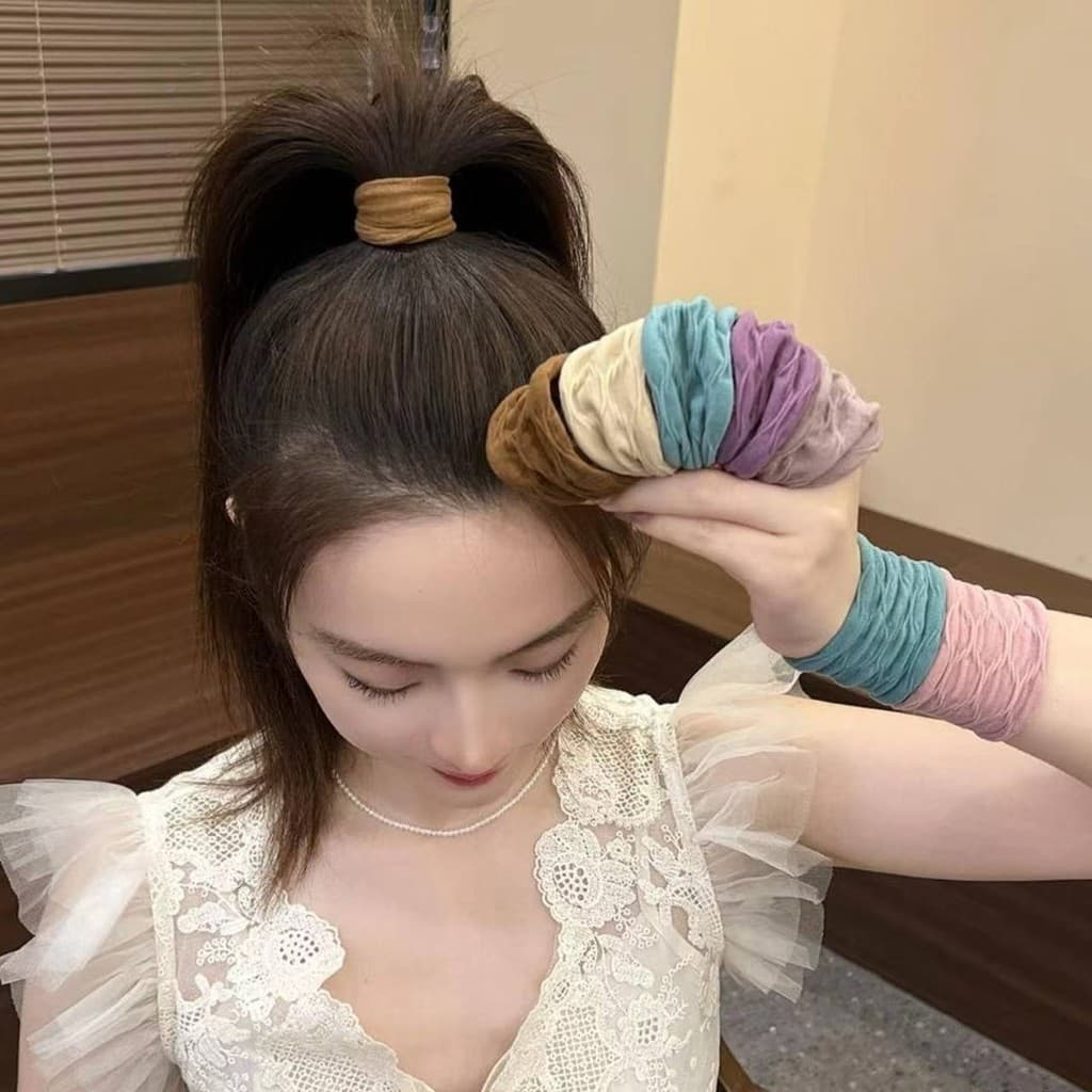 Yimu versão atualizada série Jacquard super macio alta elástica durável máscara pele sentir anel de cabelo versão corean