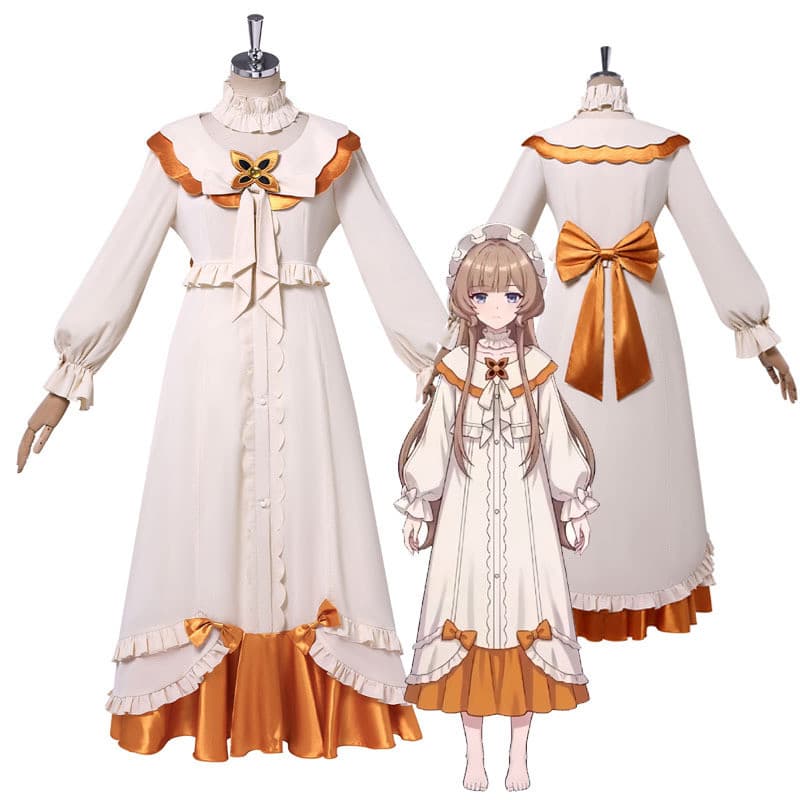 Genshin Anime Sandone Fantoche Pijamas Feminino Bonito Algodão Kawaii Loungewear Macio Homewear Cosplay Traje Presente D