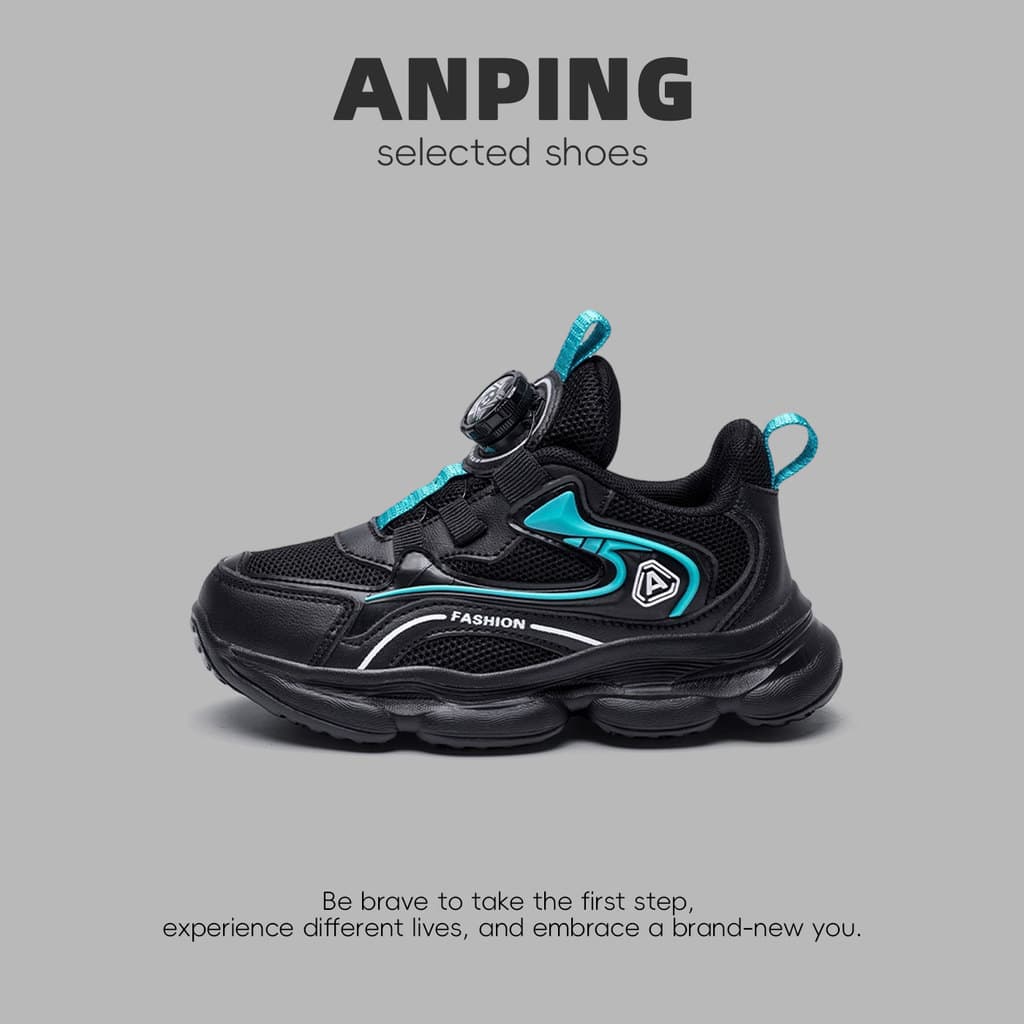 Jinjiang sapatos infantis pretos meninos sapatos esportivos outono malha respirável leve sola macia meninos estudante tê