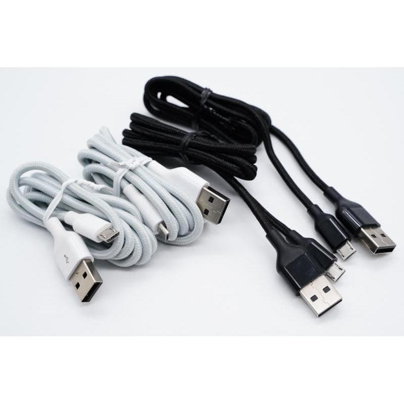 Grande fábrica OEM Android Phone Bluetooth Cabo de dados de áudio USB-A para Micro Interface trançada puxar cabo de carr