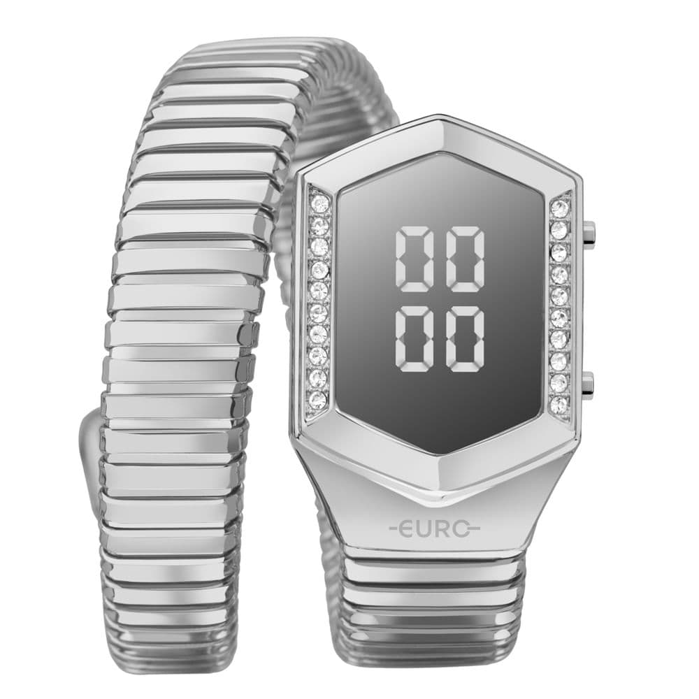 Relógio Euro Feminino Serpentes Prata - EUBJT011AA/5K