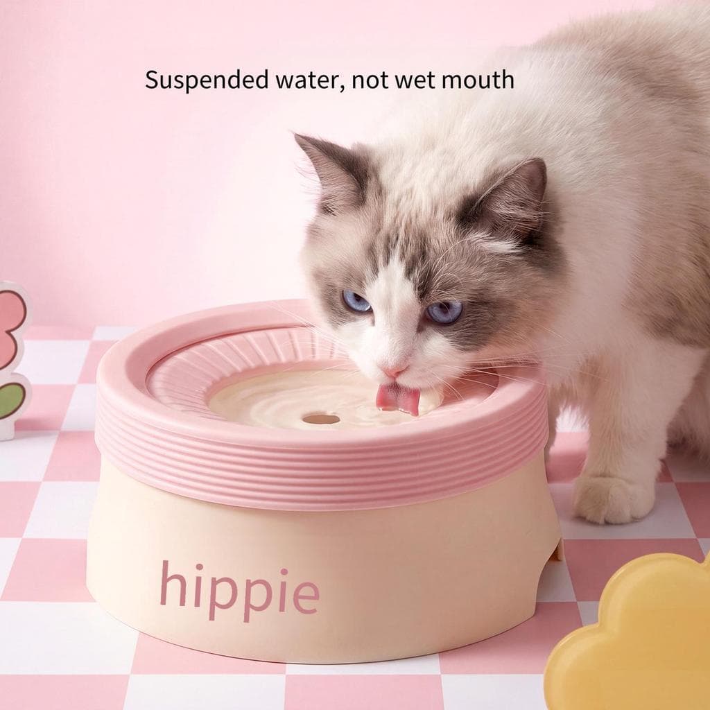 Tigela Flutuante Para Animais De Estimação , Grande Capacidade , Anti-Queda , Sem Boca Molhada , Alimentador De Água Cãe