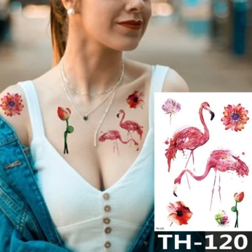 1 Peça Adesivo De Tatuagem Temporária Fox King Owl Totem Braço Grande Para Homens Mulheres Arte Corporal Moda De Rua Amp