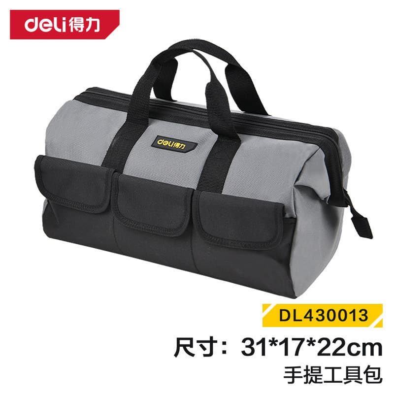 Deli 43cm Oxford Pano Kit de ferramentas Eletricista Kit de reparo portátil Ferramenta para carro resistente ao desgaste