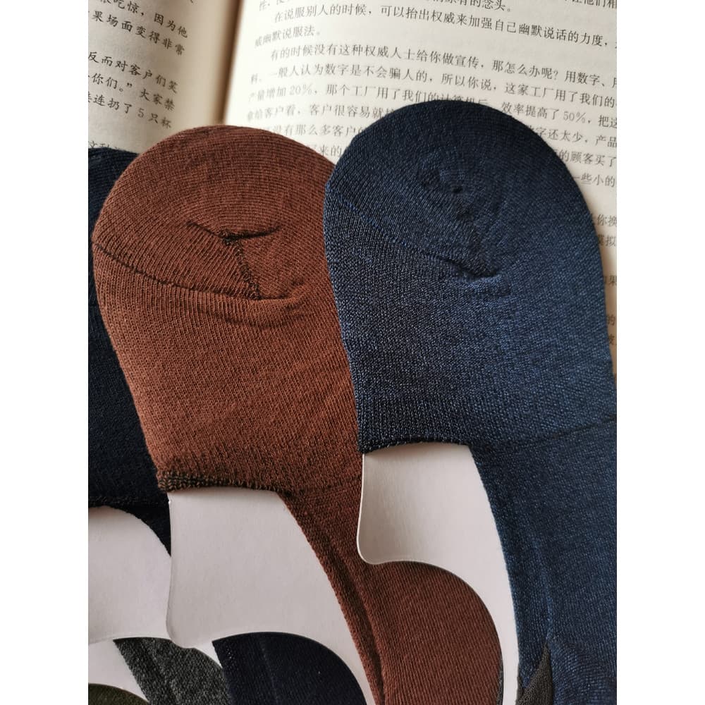Não cair calcanhar boca rasa meias invisíveis barco meias masculinas verão desodorante suor-absorvente meias de algodão