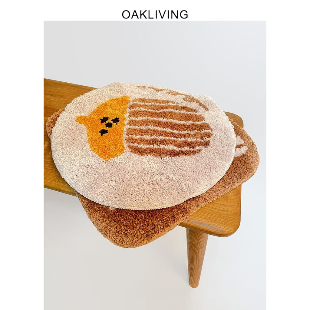Oakliving Original dos desenhos animados almofada de pelúcia cadeira reunindo simples carro escritório estudante banco U