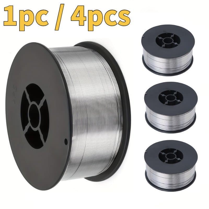 Kit Arame Para Solda E71T-GS Uso Sem Gás 1.0mm 1Rolos/4 Rolos De 1 Kg
