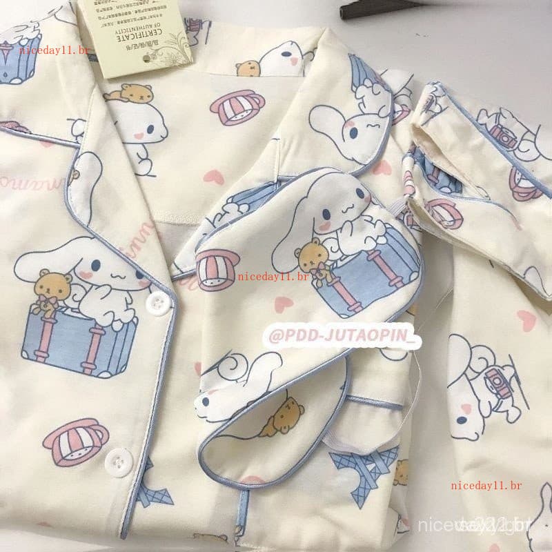 Bonito Sanrio Kuromi Canela Pom Purin Lotso Pijama Homewear XR6I RTEM RSSD HDWM