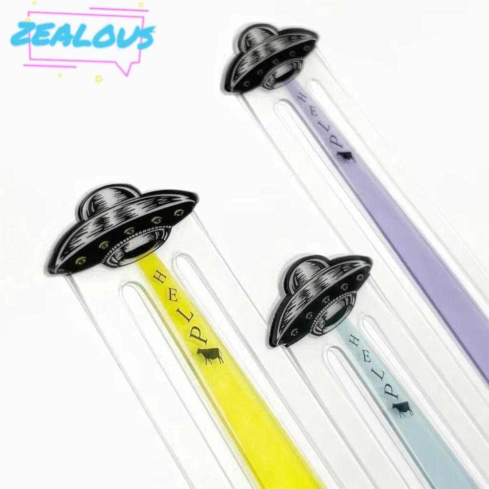 Divisor De Livro ZEALOUSSS , Marcador Transparente DIY , Novidade Papelaria Acrílico De Página Estudantes