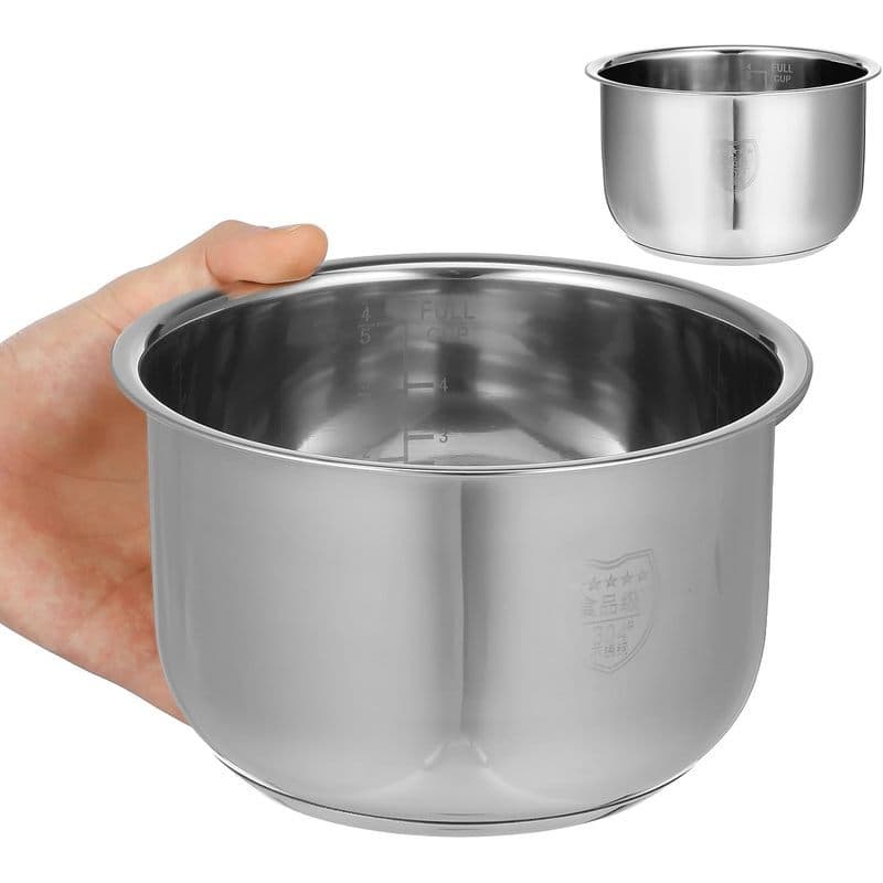 Panela Interna Para Elétrica De Arroz Em Aço Inoxidável Tofficu 304 2l