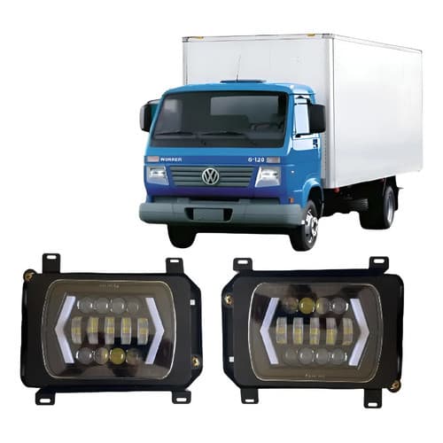 Par Farol Led Olho Anjo Vw Worker 7110 8120 8150 9150 2000