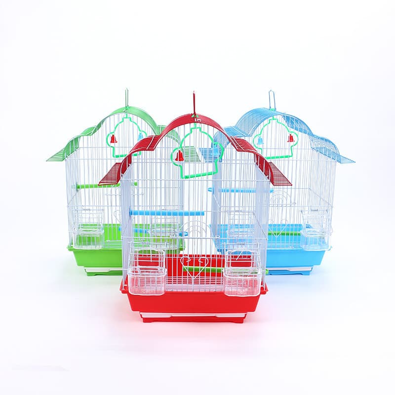 Metal grande gaiola Starling gaiola buda papagaio gaiola de reprodução Plug-In tigela de comida tipo casa pássaro uso
