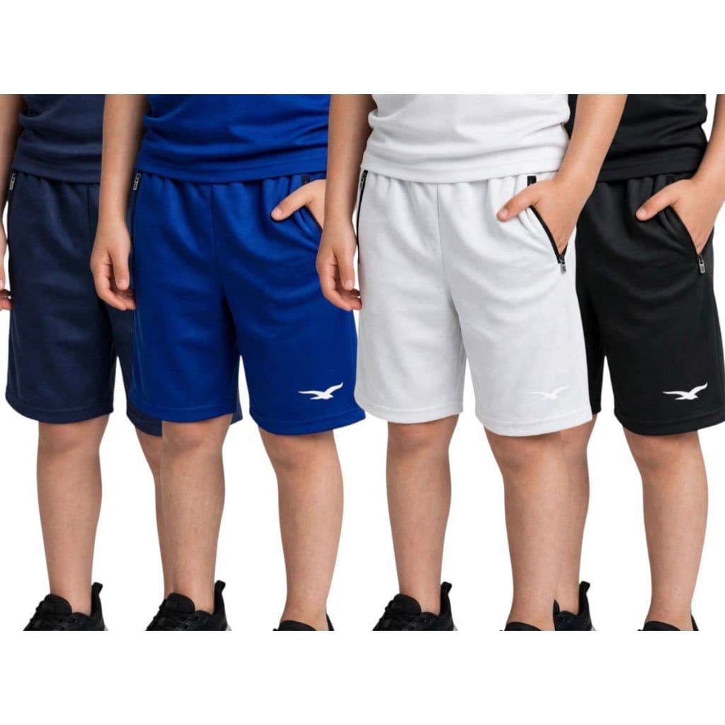 Kit 4 Bermudas Infantil Masculina Chimpa Para Escola Passeio e Esporte