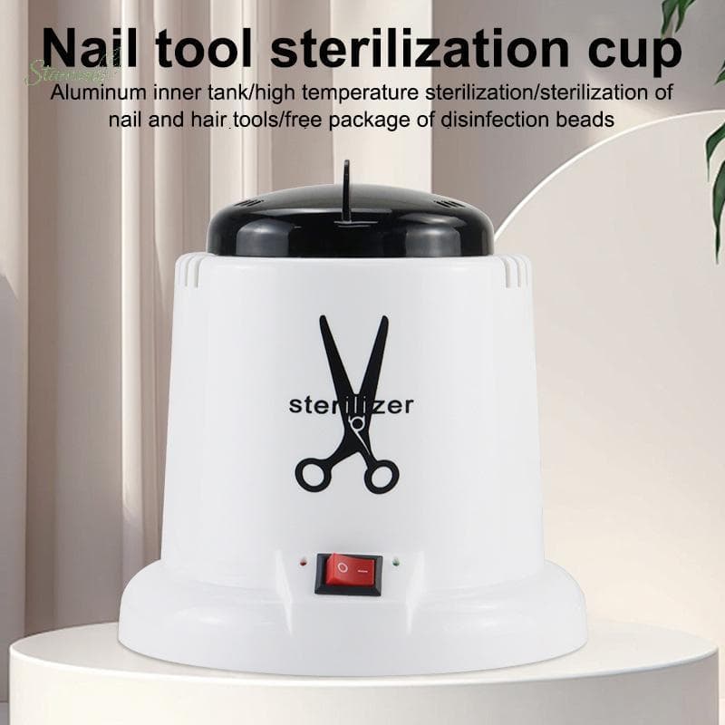 Stamina 1 Pçs De Alta Temperatura Ferramenta Do Prego Esterilizador Pote Profissional Limpador Elétrico Desinfecção Rápi