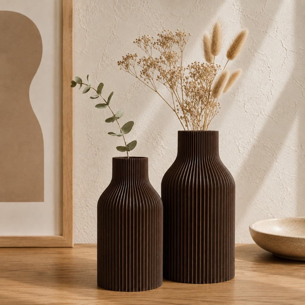 Vaso Decorativo Minimalista Elegante Design Moderno para Sala Casa e Escritório