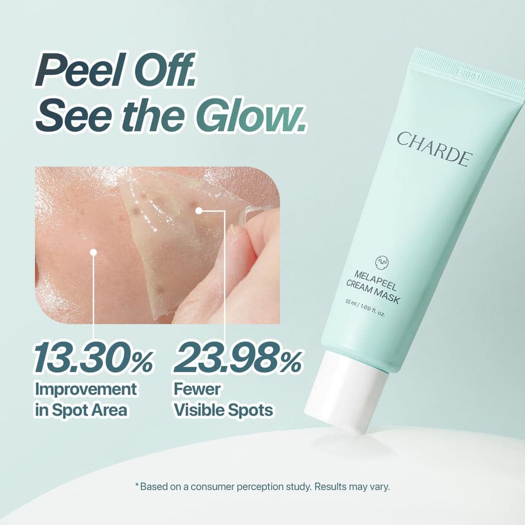 Máscara CHARDEPeelOff para Manchas Escuras, Máscara para uma Aparência Mais Clara e Uniforme, para Rotina de Cuidados em