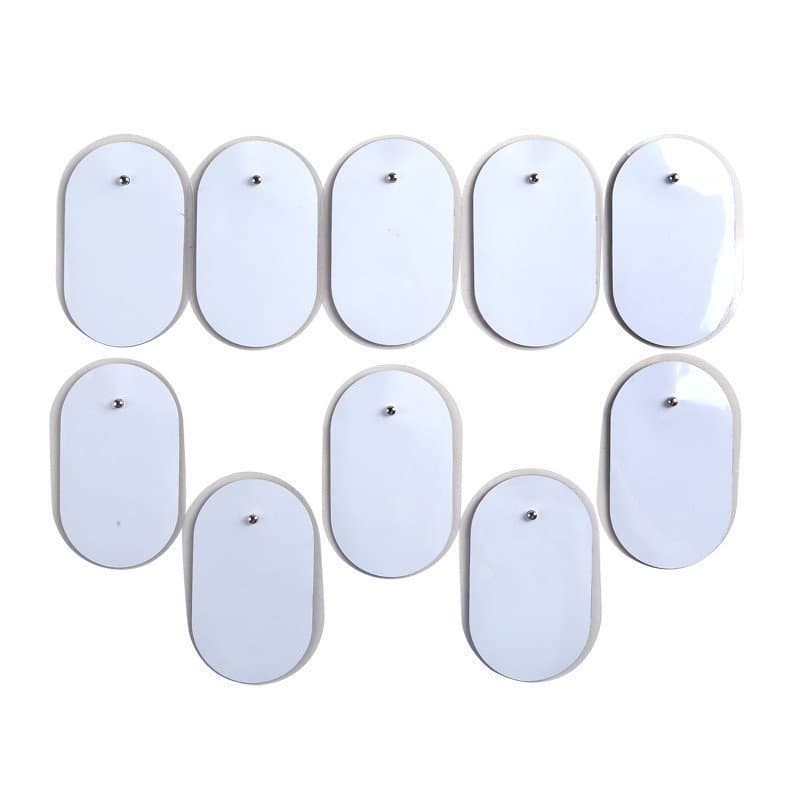 Almofadas de eletrodo de gel em tecido não tecido para massagem e relaxamento, adesivo adequado para dispositivos de ter