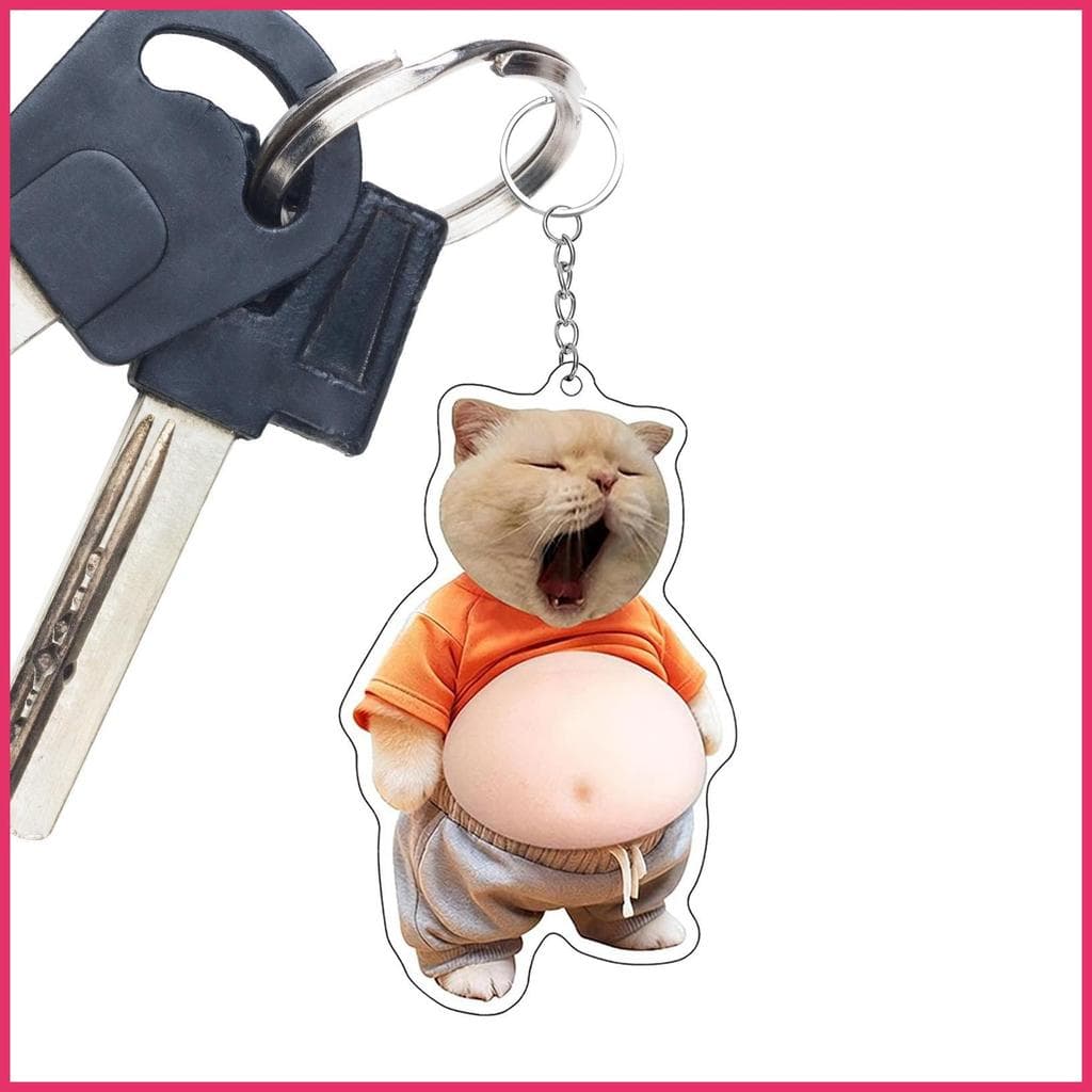 Chaveiro Fidget Alívio Macio Novidade Engraçado Pet Barriga Saco Charme Para Crianças Estudantes Adultos Bolsa Mochila x
