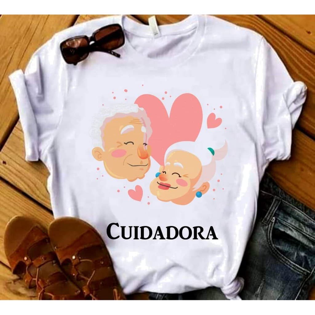 Camisa Cuidadora de Idosos Blusa 09 T-Shirt Camiseta  Blusa  Unissex DR