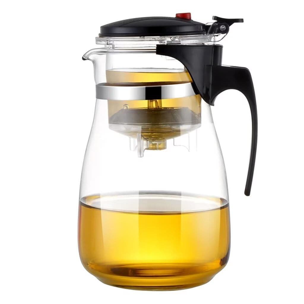 Bule multiuso, bule resistente ao calor, bule de vidro borosilicato, conjunto de chá em vidro, xícara de presente.