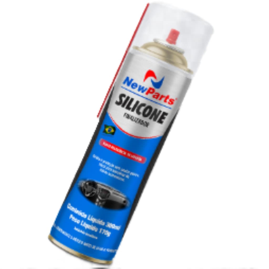 Silicone Spray Automotivo 300ml New Parts  Brilho e Proteção Contra Maresia