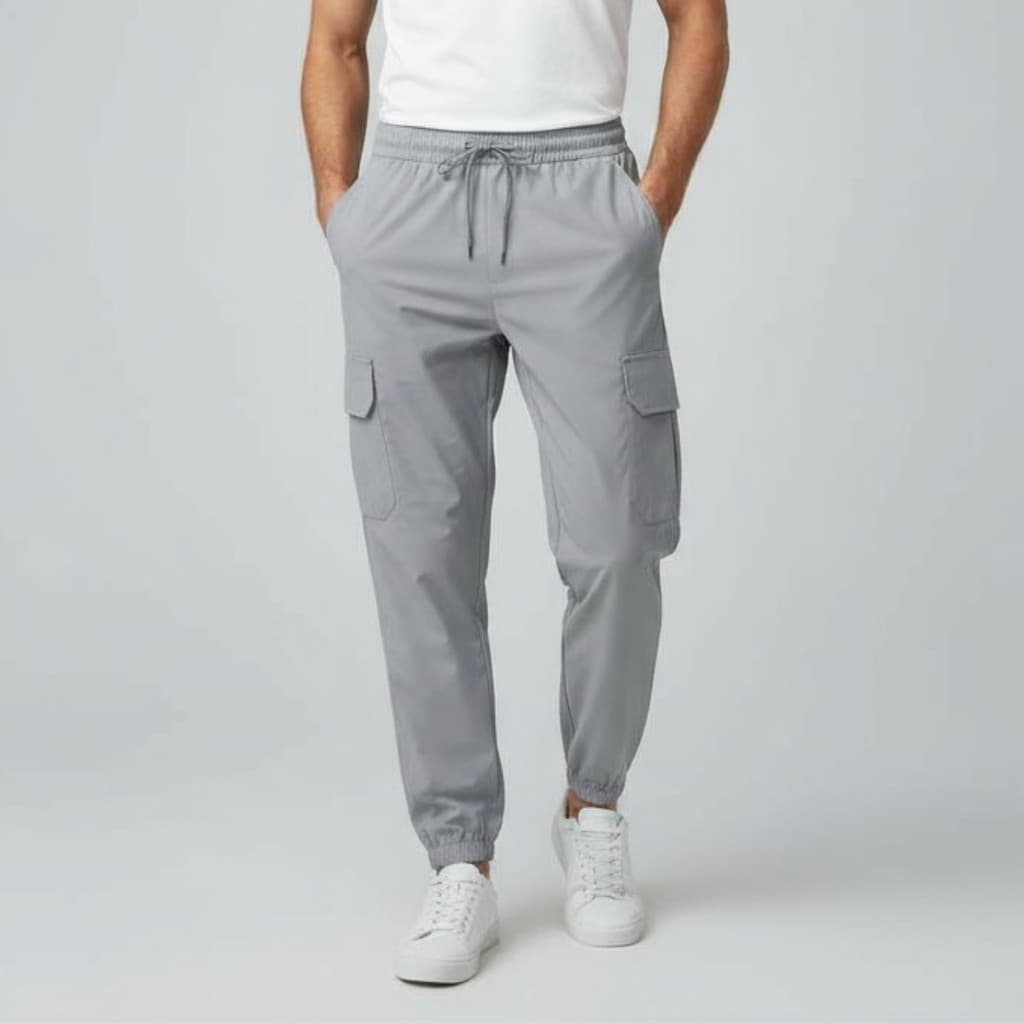 Calça Jogger Masculina Importada Com Bolso Cargo Super Confortável