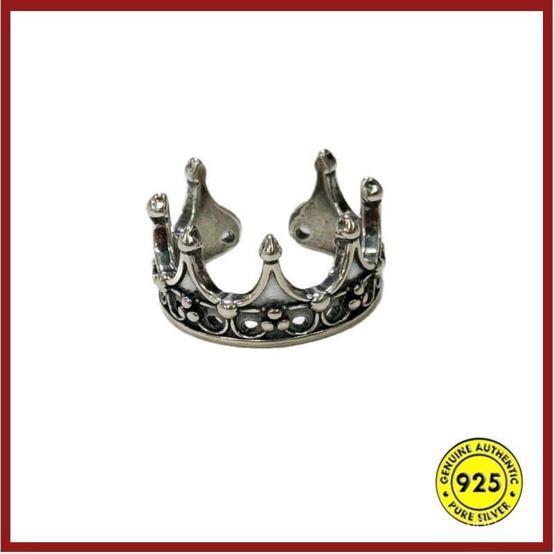 Anel De Coroa Vintage Para Homens , Personalidade Moderna , Design Criativo , Joias Abertas