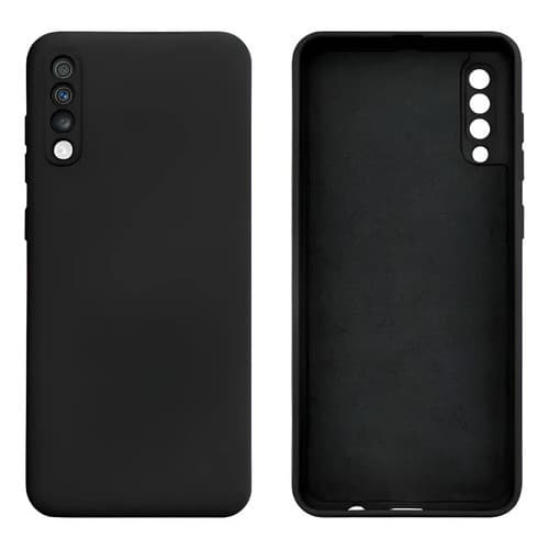Capa Capinha Silicone Aveludada Preta Para Galaxy A70