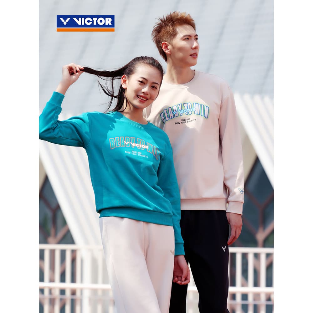 Wickdo VICTOR Victory Badminton Jersey T-45103 Homens Mulheres Primavera Outono Em Torno Do Pescoço Moletom Engrossado F
