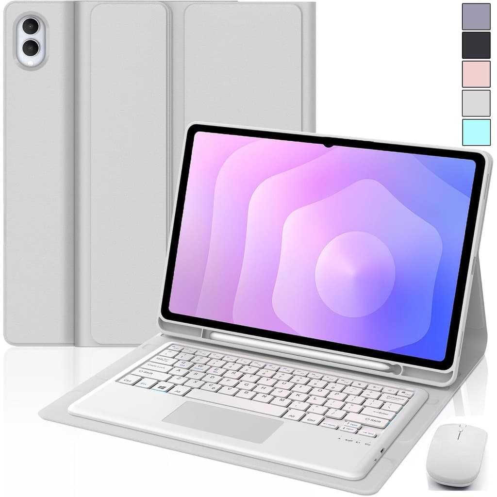 Teclado Removível Trackpad Com Capa Auto Wake/Sleep + Mouse Bluetooth Para Samsung Galaxy Tab S11 Ultra 14.6 2025 , S10/