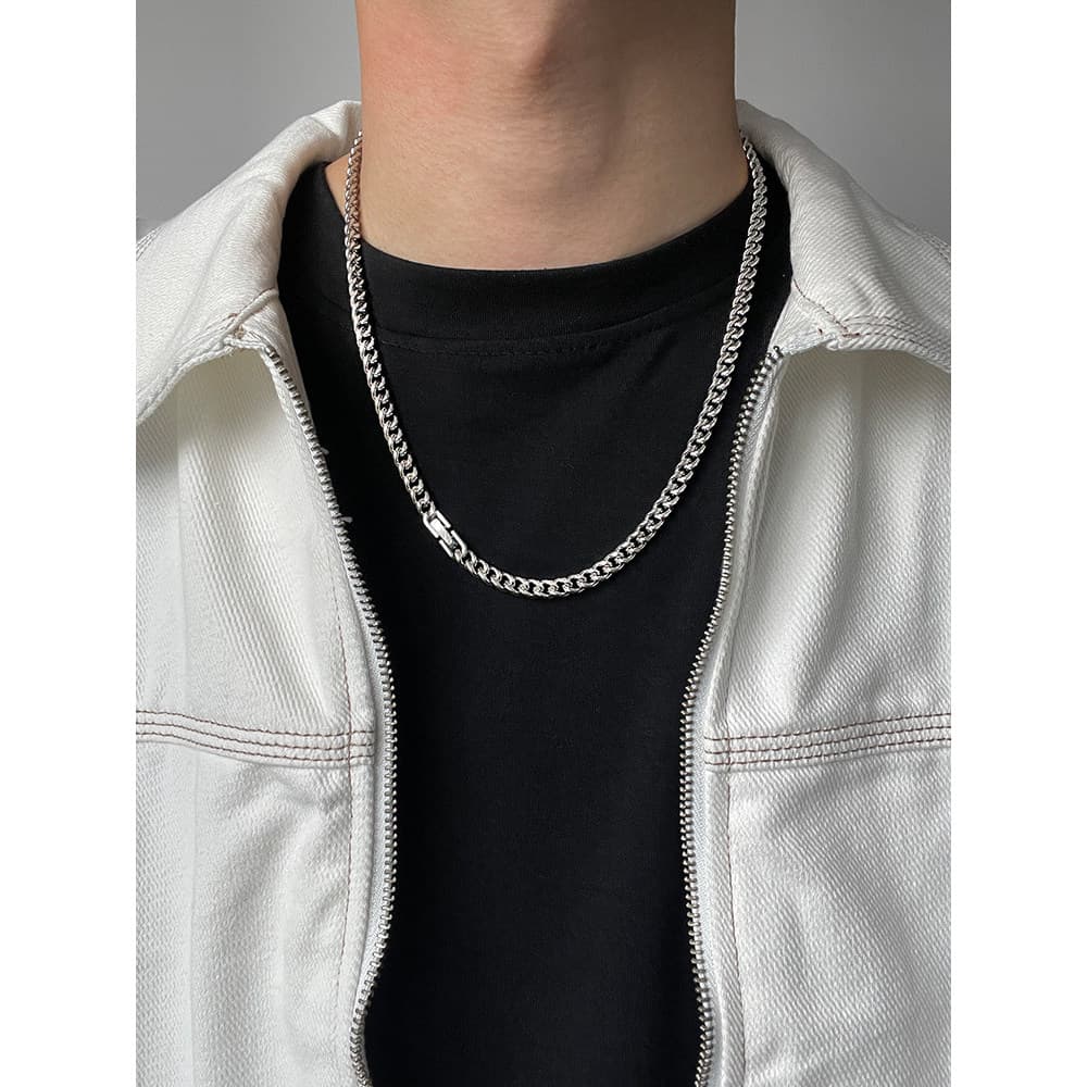 colar femenino colar aço inoxidável Hip Hop hiphop Feminino Menino Street Wear Corrente Cubana de Aço Titânio