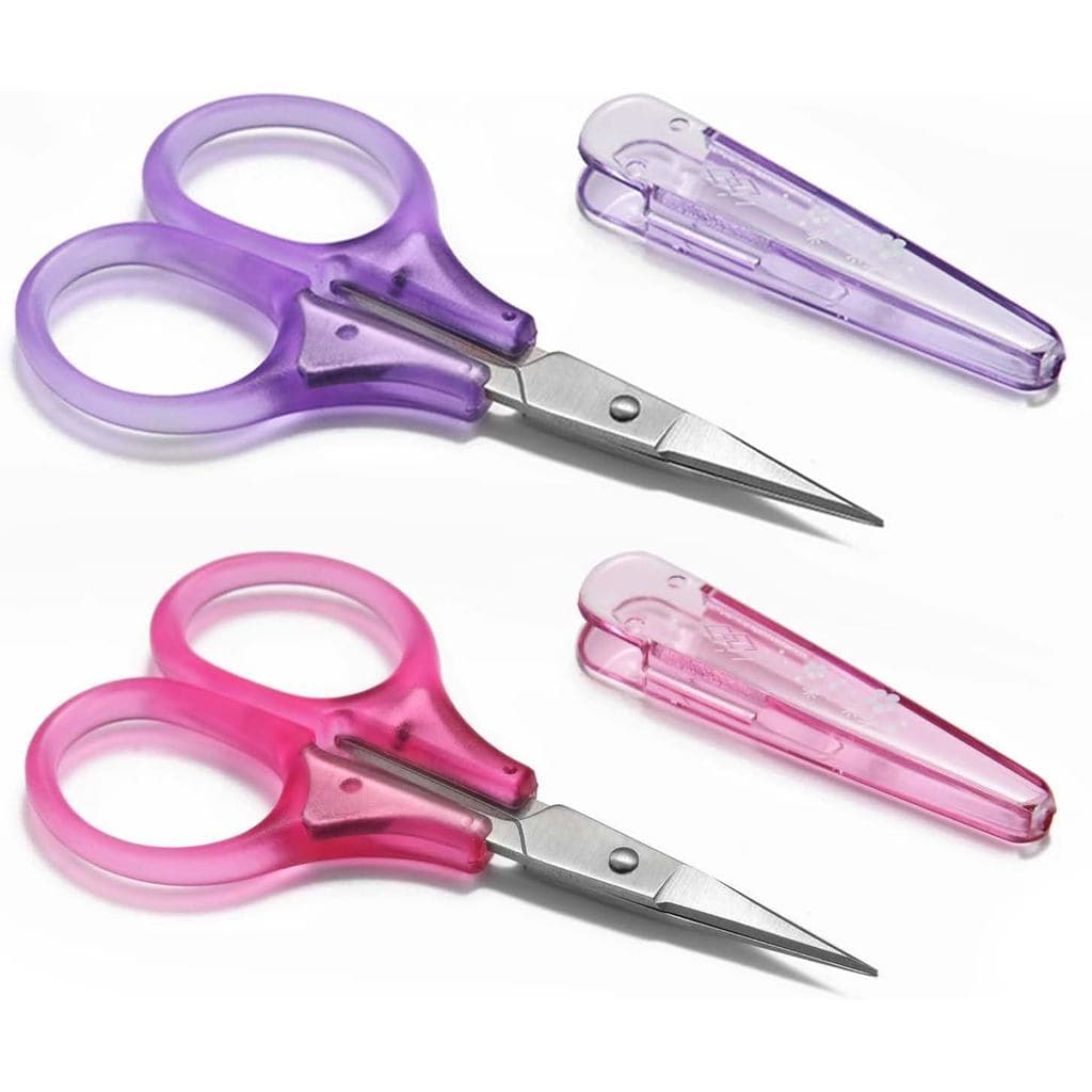 Tesoura Pequena para Artesanato SCAIKTIG, Tesoura de Viagem Compacta de 3" Compatível com TSA com Capa, Tesoura Afiada p