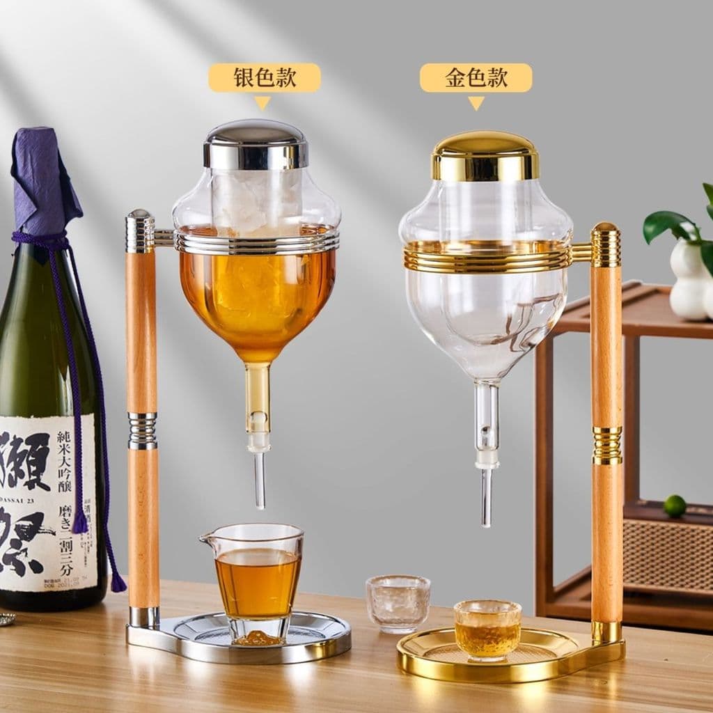 Japonês mesmo estilo gotejador de saquê dispositivo de vinho gelo dispositivo de vinho frio estilo torneira dispositivo