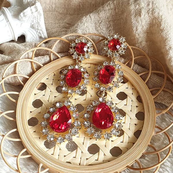 | kit brinco aço inoxidável | 【cartelas de brincos feminino】 ♚Retro palácio brincos de luxo exagerado moderno estilo Hon