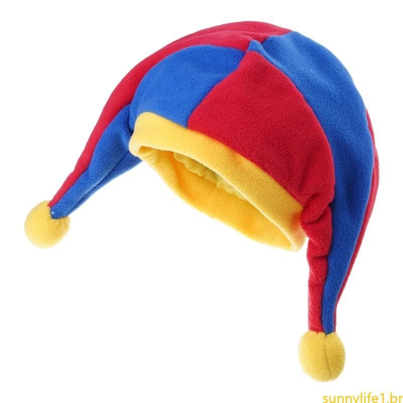 sun Jester Traje Acessório Engraçado Chapéu Multicolor Palhaço Para Halloween Masquerades Carnavais Cospla
