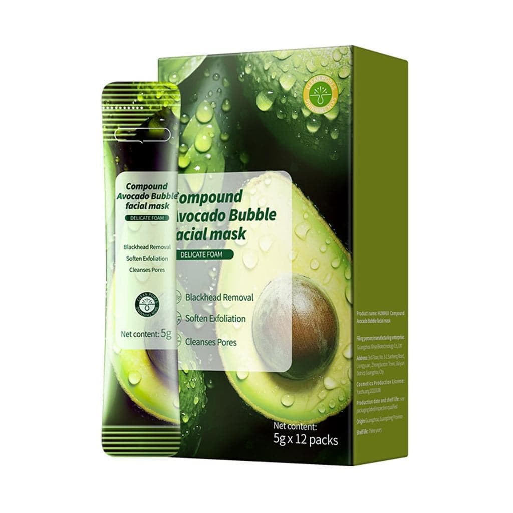 Produto Popular de Beleza e Cuidados com a Pele Coreano: Máscara de Bolhas de Toranja e Abacate com AHA e BHA - Limpador