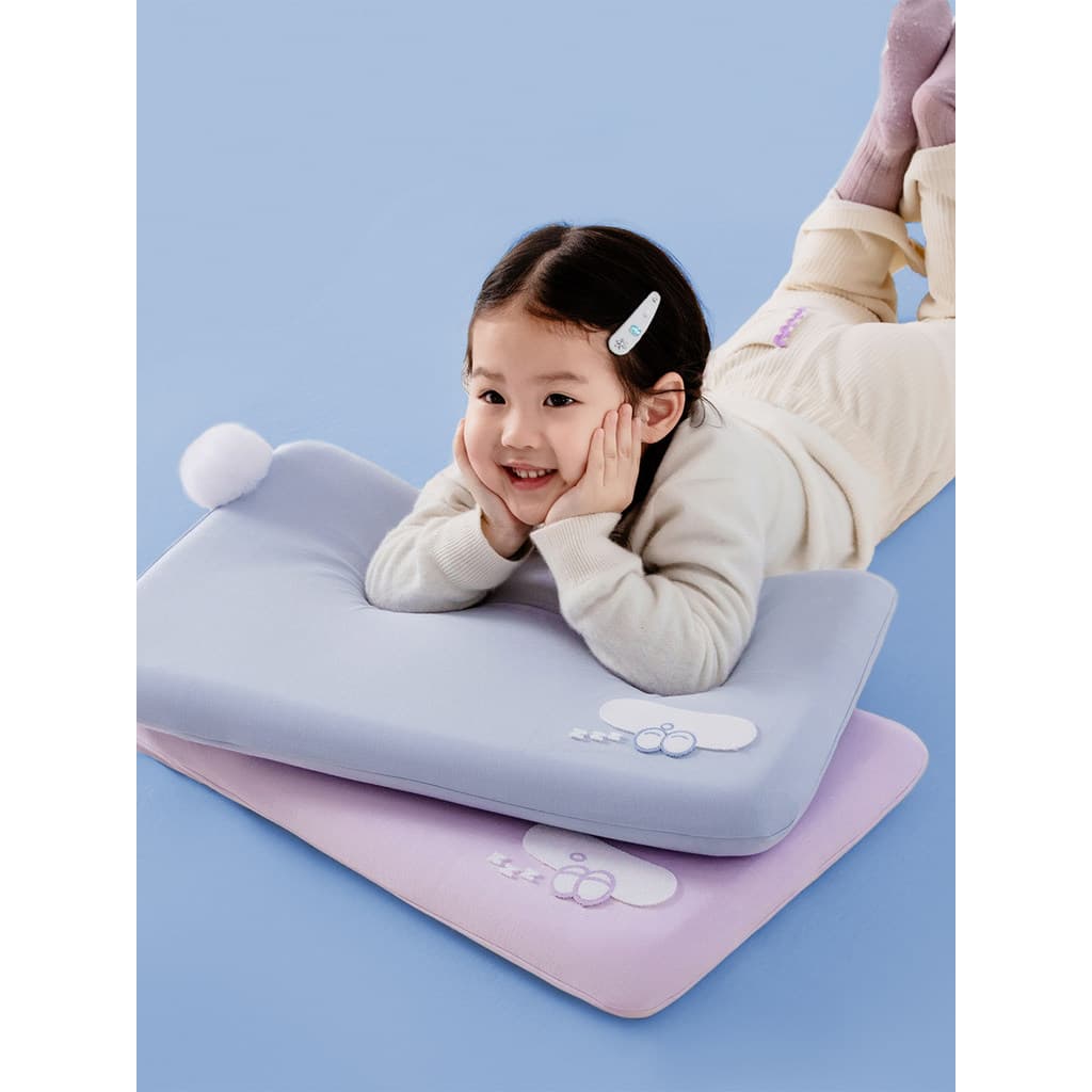 Travesseiro de dormir profundo de espuma viscoelástica para crianças de 6 a 12 anos, coluna Cervical, proteção para dorm