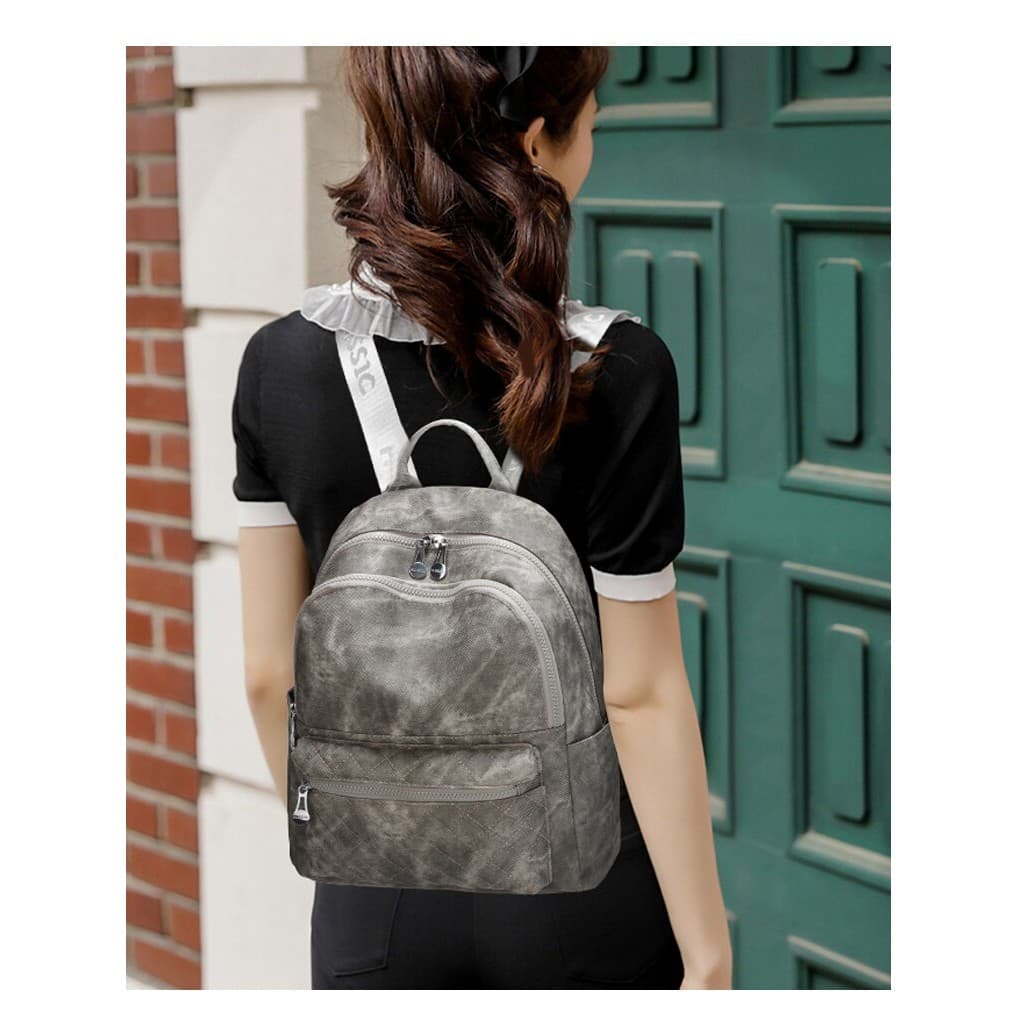 Mochila jeans feminina de grande capacidade versão coreana moda All-Match diamante mochila única lona na moda Stu