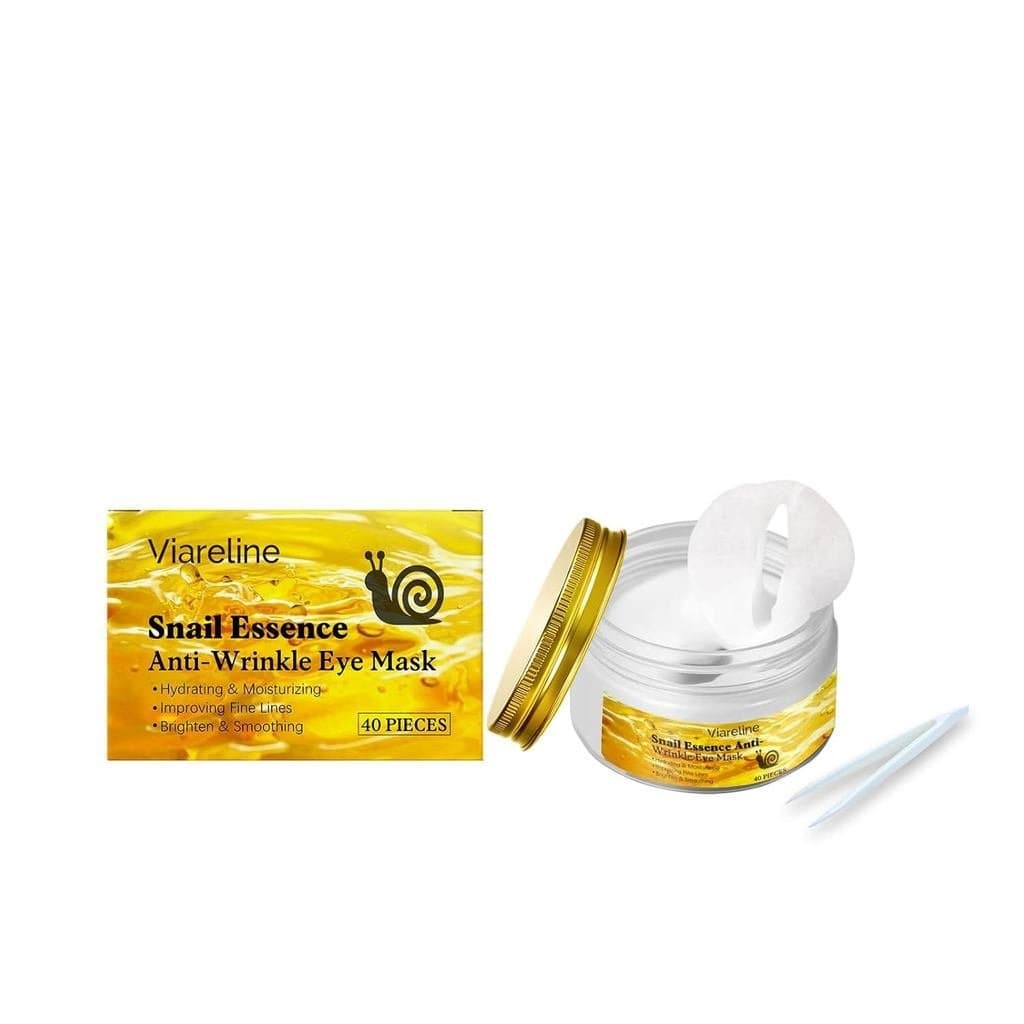 Máscara Anti-Rugas para Olhos com Essência de Caracol, 40 Peças |   Hidratante e Umectante, Reduz Olheiras, Para Todos o