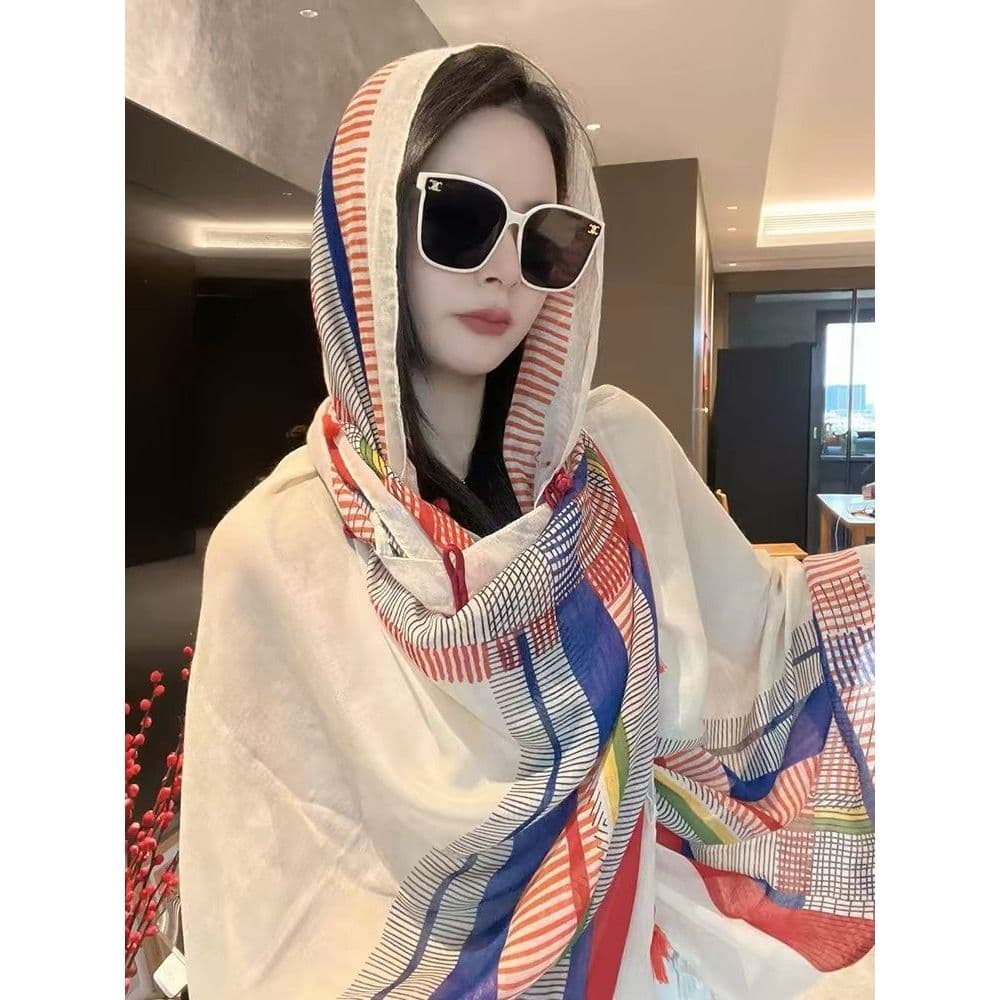 2026 verão estilo fino protetor solar xale exterior jogo feminino 2026 novo estilo High-End ar condicionado quarto viage
